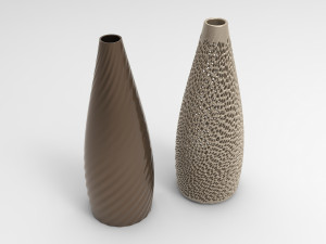 Vase Voronoi 65 3D Model