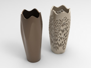 Vase Voronoi 66 Model 3D