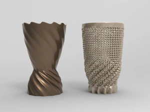 Vase Voronoi 67 3D Model