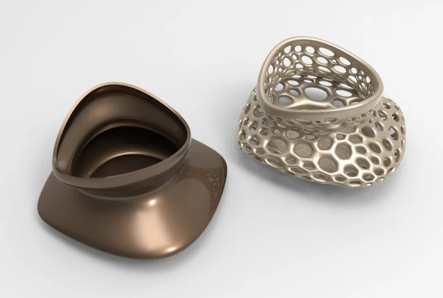 Vase Voronoi 71 3D Model .c4d .max .obj .3ds .fbx .stl .blend 