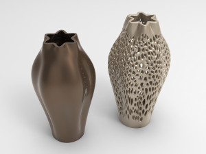 Vase Voronoi 72 Model 3D