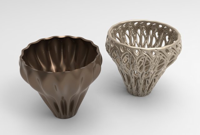 Vase Voronoi 73 3D Модель .c4d .max .obj .3ds .fbx .stl .blend 