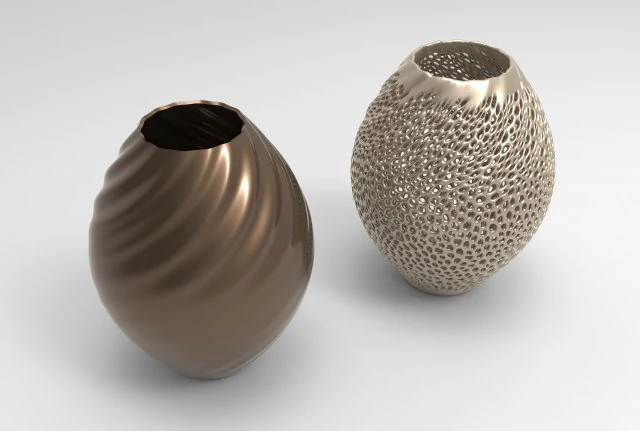Vase Voronoi 74 3D Model .c4d .max .obj .3ds .fbx .stl .blend 