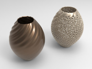 Vase Voronoi 74 3D Model