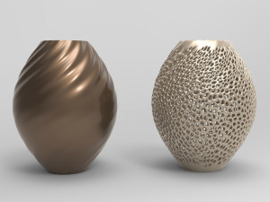 Vase Voronoi 74 3D Model