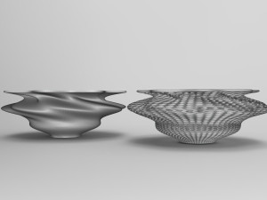 Vase Voronoi 77 Model 3D