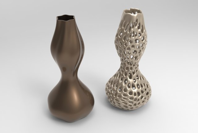 Vase Voronoi 78 3D Модель .c4d .max .obj .3ds .fbx .stl .blend 