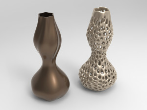 Vase Voronoi 78 Model 3D