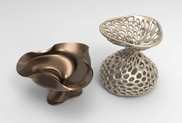 Vase Voronoi 79 3D Model .c4d .max .obj .3ds .fbx .stl .blend 