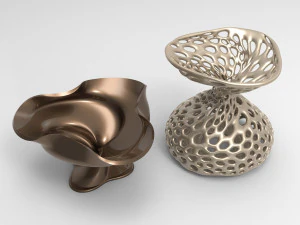 Vaso Voronoi 79 Modelo 3D