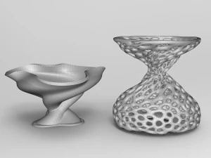 Vase Voronoi 79 3D Model