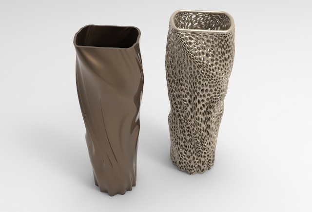 Vase Voronoi 80 Model 3D .c4d .max .obj .3ds .fbx .stl .blend 