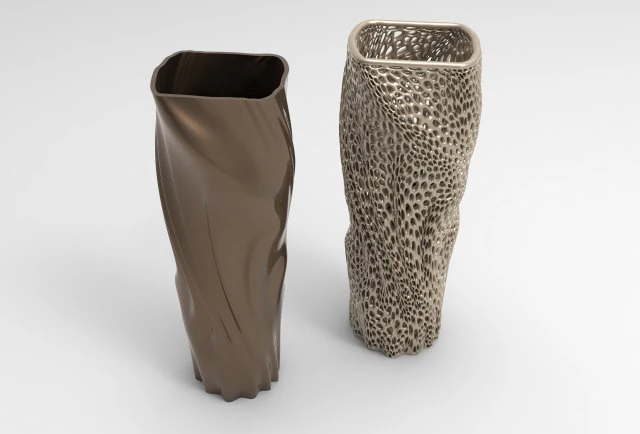 Vase Voronoi 80 3D Model .c4d .max .obj .3ds .fbx .stl .blend 