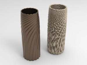 Vase Voronoi 84 Model 3D