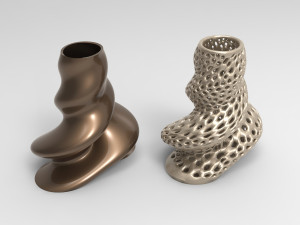 Vase Voronoi 85 Model 3D
