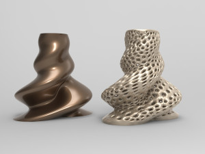 Vase Voronoi 85 3D Model