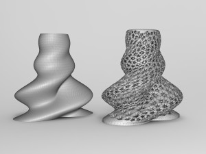 Vase Voronoi 85 3D Model