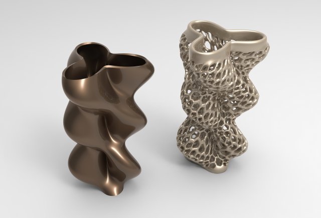 Vase Voronoi 87 3D Модель .c4d .max .obj .3ds .fbx .stl .blend 
