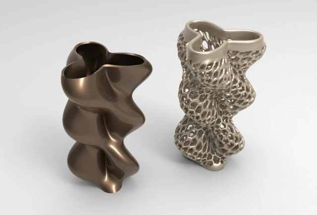 Vase Voronoi 87 3D Model .c4d .max .obj .3ds .fbx .stl .blend 