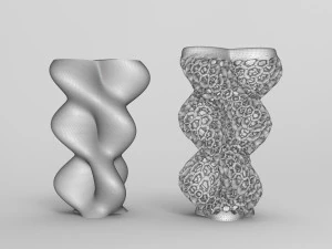 Vase Voronoi 87 3D Model