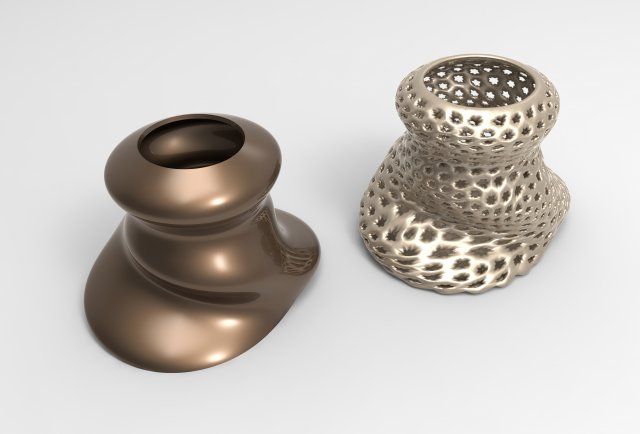 Vase Voronoi 88 3D Model .c4d .max .obj .3ds .fbx .stl .blend 