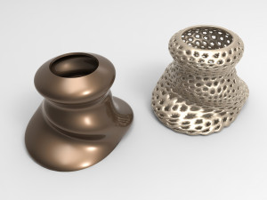Vase Voronoi 88 Model 3D
