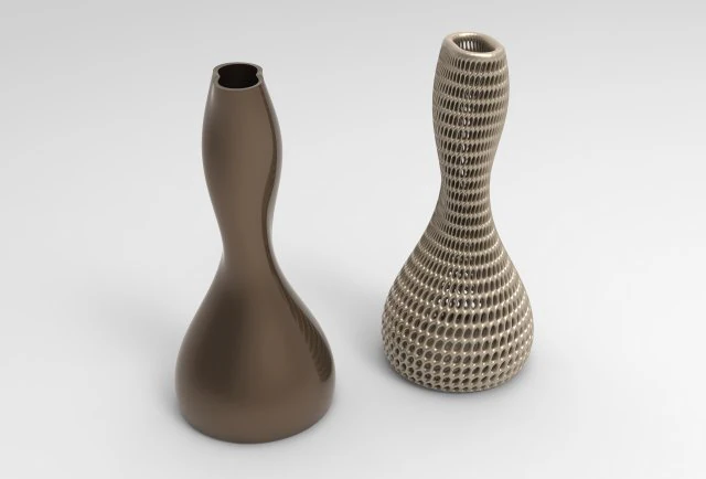 Vase Voronoi 90 3D Model .c4d .max .obj .3ds .fbx .stl .blend