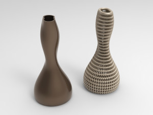 Vase Voronoi 90 Model 3D