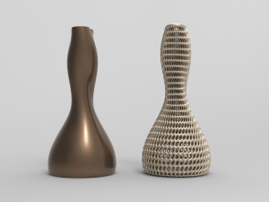 Vase Voronoi 90 3D Model