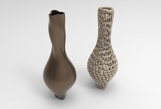 Vase Voronoi 91 Model 3D .c4d .max .obj .3ds .fbx .stl .blend 