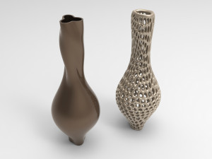 Vase Voronoi 91 Model 3D