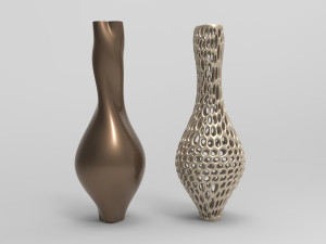 Vase Voronoi 91 Model 3D