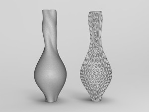 Vase Voronoi 91 Model 3D