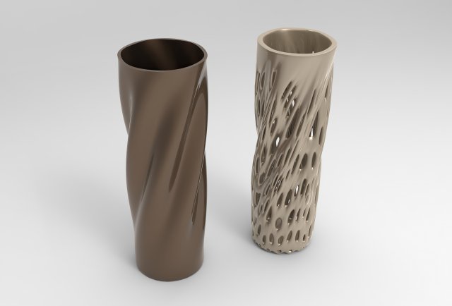 Vase Voronoi 92 3D Модель .c4d .max .obj .3ds .fbx .stl .blend 
