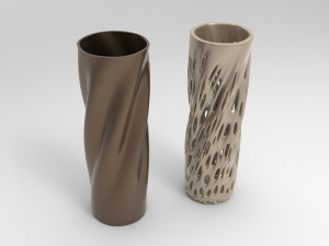 Vase Voronoi 92 Model 3D