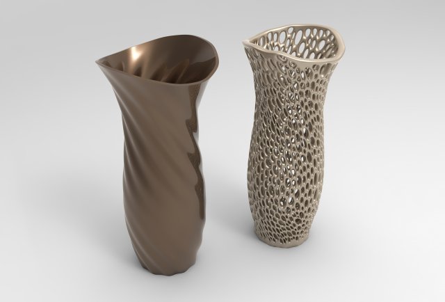 Vase Voronoi 94 3Dモデル .c4d .max .obj .3ds .fbx .stl .blend 