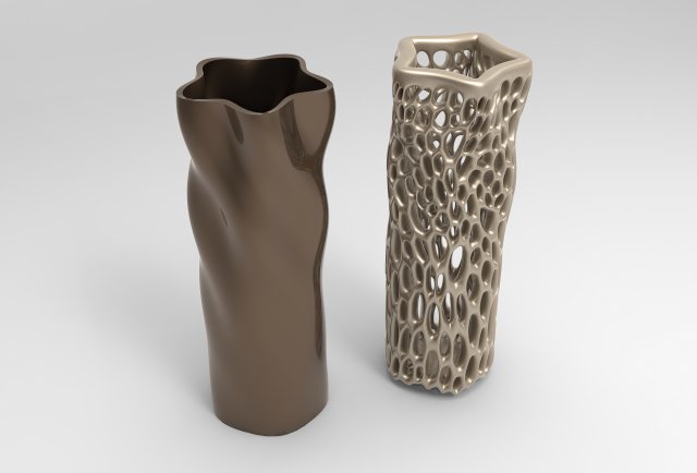Vase Voronoi 95 Model 3D .c4d .max .obj .3ds .fbx .stl .blend 