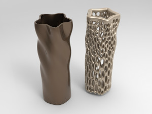 Vase Voronoi 95 Model 3D