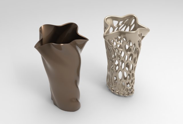 Vase Voronoi 96 3D Модель .c4d .max .obj .3ds .fbx .stl .blend 