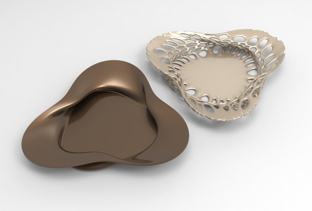 Vase Voronoi 100 3D Model .c4d .max .obj .3ds .fbx .stl .blend 