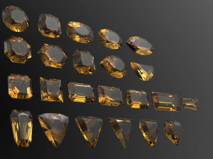 Diamonds 3D Print Model