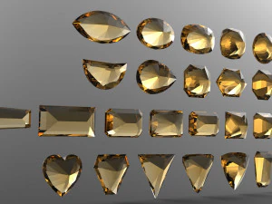 Diamonds 3D Print Model