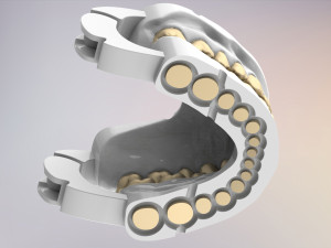 3D Dental Jaws Replica with Detachable Teeth Modèles 3D en vedette
