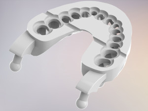 3D Dental Jaws Replica with Detachable Teeth Modèles 3D en vedette