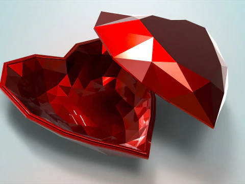 Scatola a forma di cuore Modello di stampa 3D