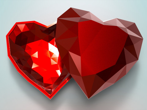 Heart-Shaped Box Modelo de Impressão 3D