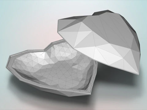 Heart-Shaped Box 3D Print Model