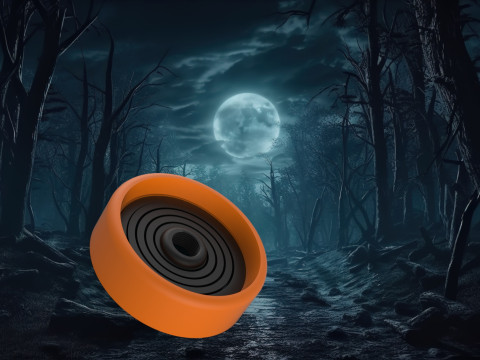 Springy Ghost 3D Printable Halloween Decoration Modelo de Impressão 3D