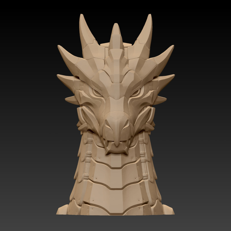 赛博朋克龙 3D 打印模型 .c4d .max .obj .3ds .fbx .stl .blend