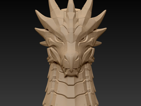 サイバーパンクドラゴン 3Dプリントモデル